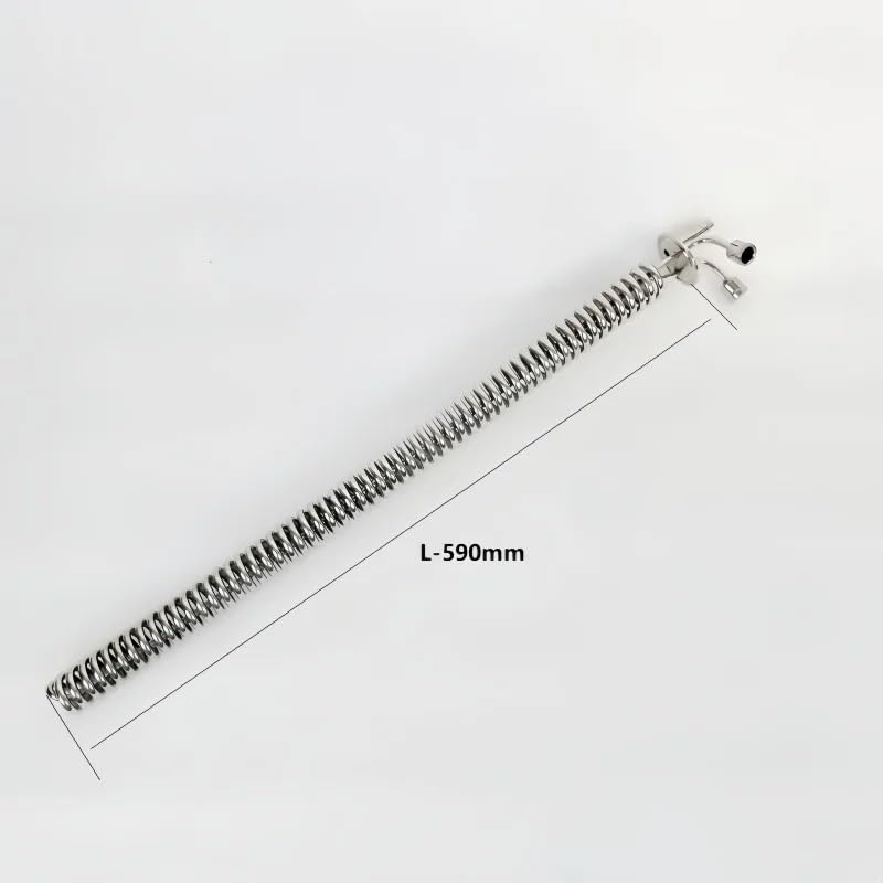 Kołnierz spiralny cewki chłodzącej ze stali nierdzewnej 304 OD50.5mm rura OD 6mm długość 590mm przemysłowa łącznik rurowy