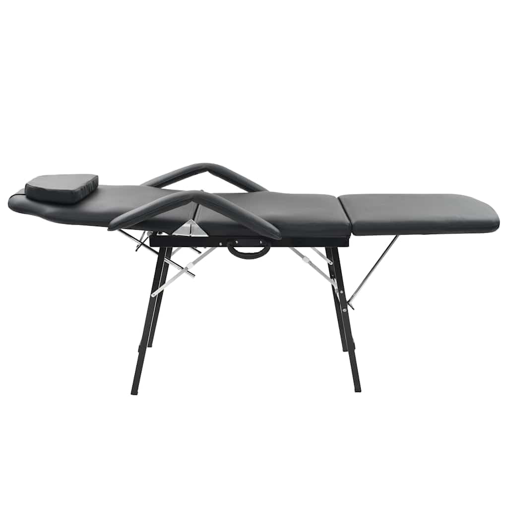 Generisch Gesichtsbehandlungsstuhl Tragbar Kunstleder 185x78x76cm Schwarz,Gesundheit & Schönheit,Körperpflege,Massage & Entspannung,Massagestühle,24.25KG,110160
