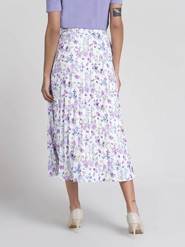 Image of OTABU | Stylish Women's A-Line Skirt with Floral Print