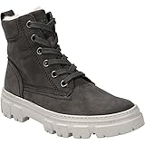Obermaterial: Nubukleder Paul Green Boots 9963-082, Rauleder, Grau, Damen EU 3,5/36