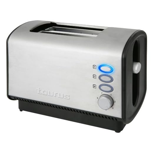Taurus Legend Tostador Planet II Legen 850W 2 Ranuras, 850 W, Acero Inoxidable