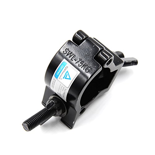 Xsayjia Truss Clamp Befestigungshaken 32-35mm Aluminium Legierung Heavy Duty 75KG für Spotlights Moving Head Lighting Unterstützt (5 Stück)