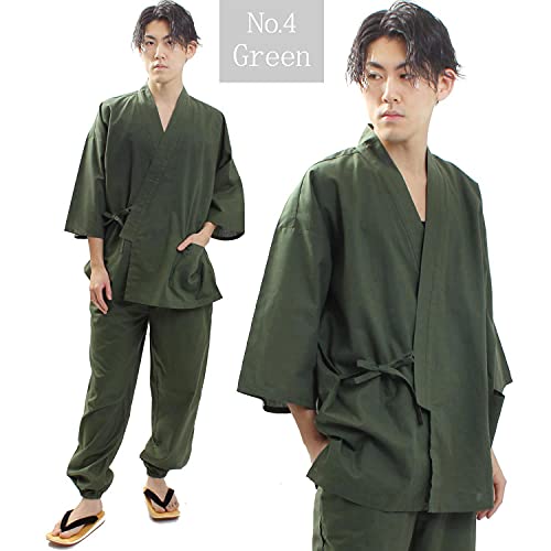 Fuuka Japanese Kimono Unisex Samue Active Relaxing Roomwear S M L LL(XL) Size 4 Colors2