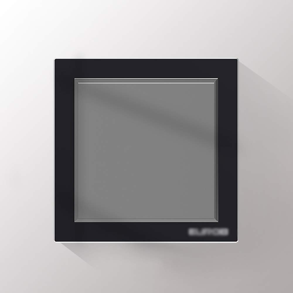 Interruptores de Corriente,Interruptores de luz in Interruptor de luz de Pared Hotel Restaurante Interruptor basculante de Control Simple o Doble ((Color : 1 Gang 2 Way, Size : One Size)