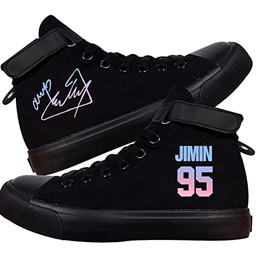 KPOP Shoes Jungkook Merchandise V Taehyung Jimin Suga JHope Jin High Top Canvas Sneakers High Top Casual Shoes - Main Image