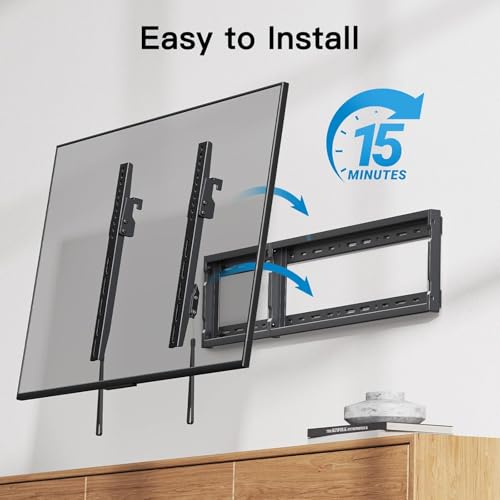 Support mural inclinable pour TV fixation robuste contre les reflets écran 37-70 - 7