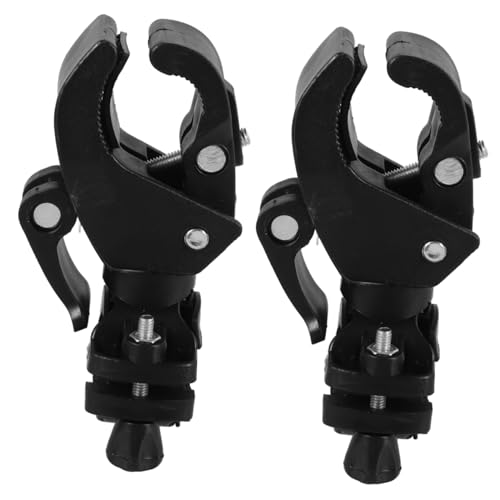 Outanaya 車椅子用杖ホルダー プラスチック製耐摩耗杖収納ブラケット 電動スクーター対応 回転式調整可能 高齢者用 アクセサリー 2個セット