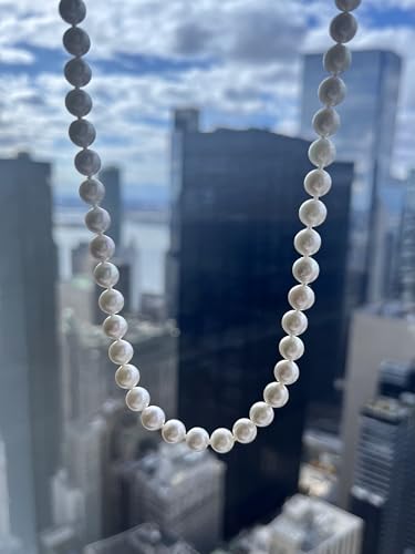 14K Akoya 18" Silk-Knotted Pearl Necklace