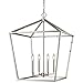 Millennium Lighting 4 Light Pendant Fixture in Satin Nickel