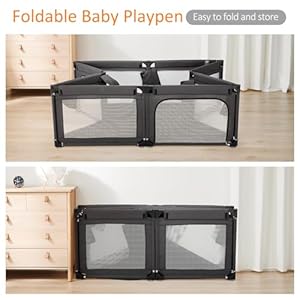 Babyplaypenfoldableplaypensforbabieswithbottom79x59inbabygateplaypenlargeplayyardcenterbabyfenceplayareakidsplaypenblack  Urban Country Home Decor Baby playpen foldable play pens for babies with bottom 79x59in baby gate playpen large play yard center baby fence play area kids play penblack  urban country home decor