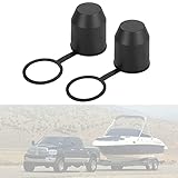 Materiales de alta calidad --- Hecho de plástico de alta calidad, impermeable y anticorrosión. Resistente y duradero, protege bien el gancho de su remolque.