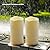 xiangpeng Flickering Flameless LED Candles with 10-Key Remote & Timer, Waterproof Outdoor Indoor f Battery Operated Candles for Home/Wedding/Festival Décor Set of 2 (D3 x H5.5) Ivory