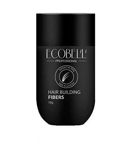Ecobell Schütthaar Keratinfasern zur Haarverdichtung - 10g, Haarfarbe:Black - Schwarz