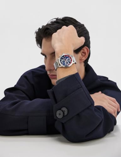 Image of Tommy Hilfiger Rocky Quartz Analog with Blue Dial Silver Stainless Steel Strap Watch for Men - TH1792179