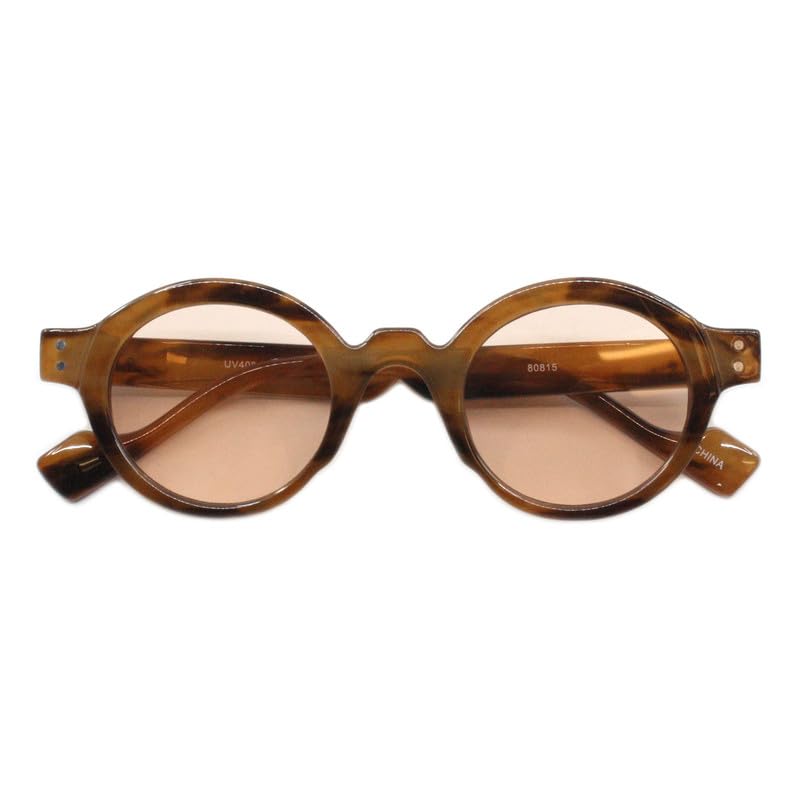 PASTL Oval Round Sunglasses Hipster Style Horn Rim Unisex Frame UV400