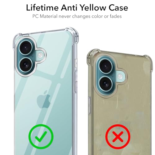Image of Jkobi Back Cover for Apple iPhone 15 (Shockproof Crystal Clear Anti Yellow Case | Drop & Camera Protection | Hard Polycarbonate)