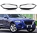YWGMGJND Car Headlight Lens Cover for Jaguar F-Pace 2016 2017 2018 2019 2020, Car Headlight Cover Replacement Headlight Shell Transparent Lampshade Lens Accessories,A Pair