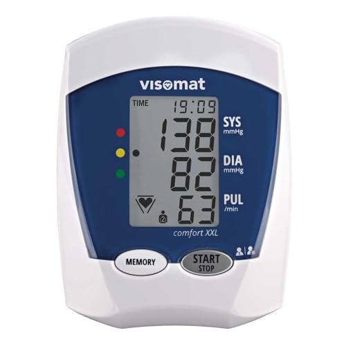Visomat 24076 Comfort Xxl Blutdruckmessgerät Oberarm Große Manschette bis 52 cm Armumfang, 800 G