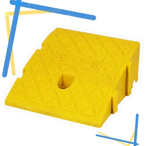 Rampa portátil de umbral de 25x45x19 cm en amarillo