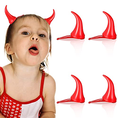 2 Pairs Red Devil Horn Hair Clips Halloween Demon Horn Clips Cartoon Hair Clips Halloween Cosplay Costume Headwear Accessories Party Dress Up for Boys Girls Adults 1.4 x 0.7 x 1.5 Inch 2 Pairs Red Devil Horn Hair Clips Halloween Demon Horn Clips Cartoon Hair Clips Halloween Cosplay Costume Headwear Accessories Party Dress Up for Boys Girls Adults 1.4 x 0.7 x 1.5 Inch