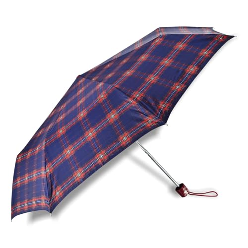 Image of 3Fold Cherry Check Print | 1m wide coverage | U.V. Block Silver Coating | WPWR coating - QuickDry | 27cm (closed length) | Collection3