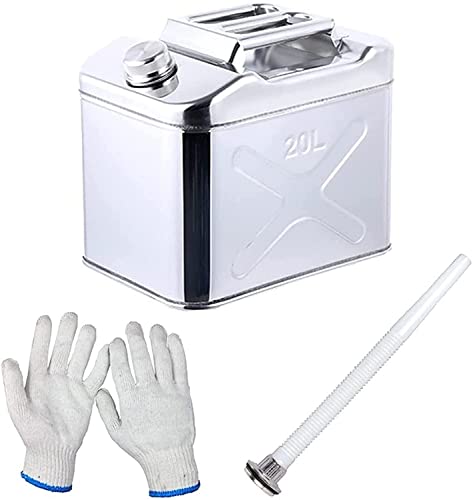 Bidon d'essence en métal 20 L pour éviter la panne sèche en voyage ou au travail