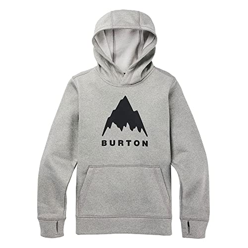 Sweat à capuche Burton enfant gris XL : le hoodie Oak chaud et confortable pour garçon