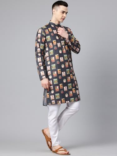Image of Luxrio Kurta Set for Men Cotton Blend Kurta with Pyjama Set Ethnic Set