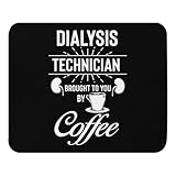 Mauspad 22,1 x 18 cm, lustiges Dialyse-Techniker, Arzt, Kaffee-Enthusiasten, humorvolle Betreuer, medizinisches Personal, Nierenarzt