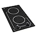 Kenyon B41601 6-1/2-Inch Caribbean 2-Burner Cooktop with Analog Control UL, 120-volt, Black