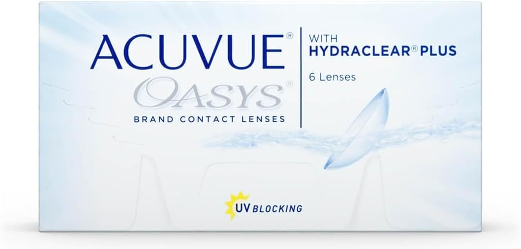 Acuvue Oasys 2-Week with Hydraclear Plus Contact Lens (-1.75 Diopters, 14mm) - Pack of 6