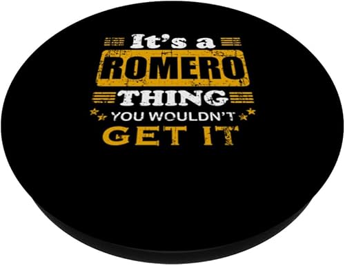 Miniatura 2 de It's A Romero Thing You Wouldn't Get It Nice Family Name PopSockets Standard PopGrip