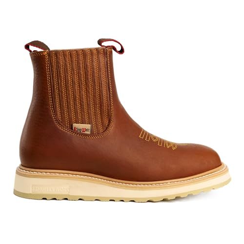 Image of King Welt Ultra Flex Double Density Lightweight Men Work Boots - Full Grain Leather, All Around Work