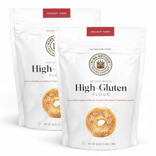 King Arthur High Gluten Flour 3 lb (Pack of 2)