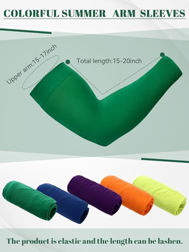 Image of Boao 10 Pcs UV Arm Sleeves Tattoo Cover | UV Sun Protection for Outdoor Activities, Stretchy Breathable Arm Sleeves, Cooling Compression for Sports Cycling Running
