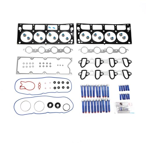 Image of PHILTOP HS26192PT2 Head Gasket Set Compatible with Silverado 2500 HD 2004-2007, Express 3500 2004-2007, GMC Sierra 2500 HD 2004-2007, Hummer H2 2004-2007, Cadillac Escalade 2004-2005
