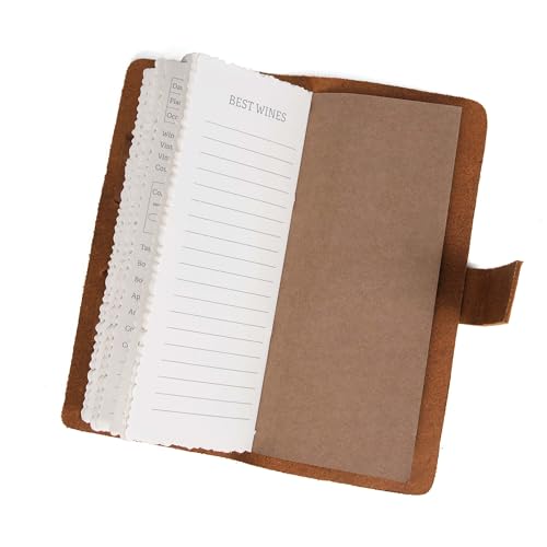 Carnet de notes de dégustation de vin format de poche pour escapades œnologiques