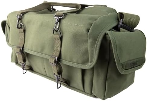 Domke F-1X Little Bit Bigger Canvas Camera Bag, Olive. image 5
