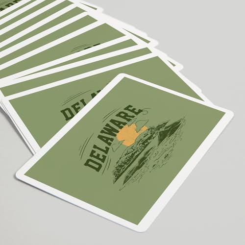 Lantern Press Delaware, Baraja de 52 cartas Póker miniatura 5