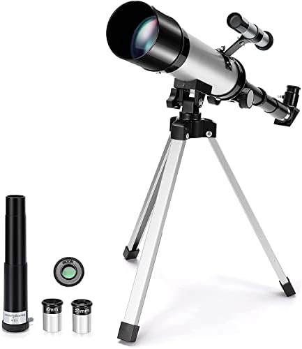 Merkmak Telescope for Kids, Astronomy Kids Telescope 360/50mm Spotting Scope, 90X Refractor Telescope, Telescopes for Astronomy Beginners with Tripod, Best Gift to Observe Deep Space Stargazing