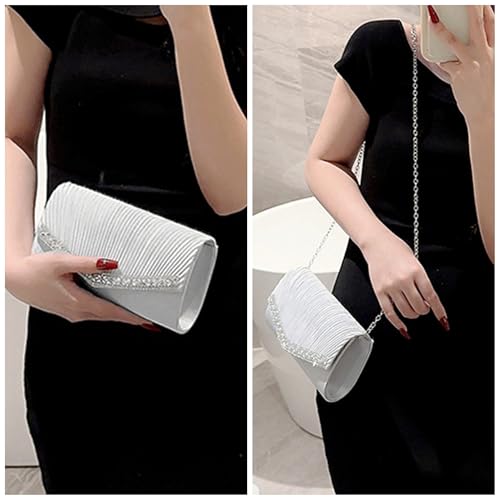 Image of Goclothod Evening Clutch Handbag Women Fashion Crossbody Shoulder Bag Chain Purse