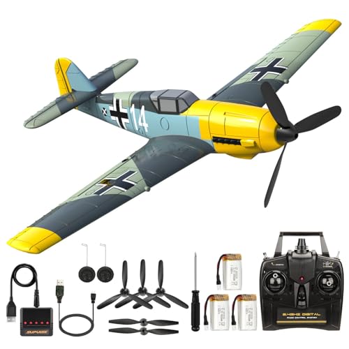 ANTSIR RC Plane for Adults & Teens 14+, BF109 4 Channel Remote Control Airplane with 6-Axis Gyro...