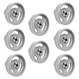 8 x Geschirrspüler untere Korbrollen Kompatibel mit Fisher & Paykel Haier Smeg Kenwood Indesit Hoover Hotpoint Candy Ariston Creda Indesit Carlton Geschirrspüler, Universal Rollen