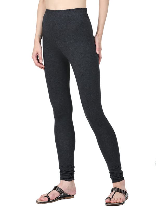 Image of Robinbosky Cotton Churidhar Leggings for Women - Stylish, Stretchable & Flattering Fit for All-Day Comfort