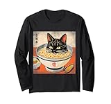Cat Eating Ramen Japanese Art Spot