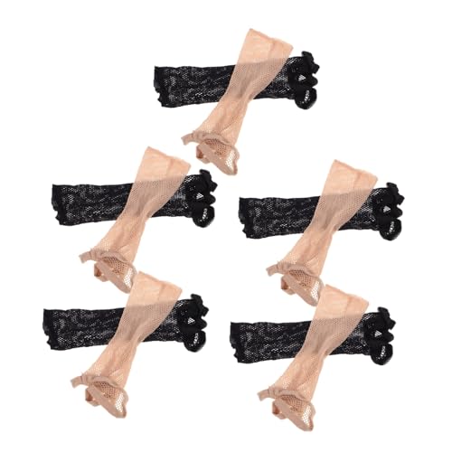 HAKIDZEL 10pcs Women Men Wig Hair Net Accessories Bun Net Stretcher for Hair Comfortable Elastic Wig Cap