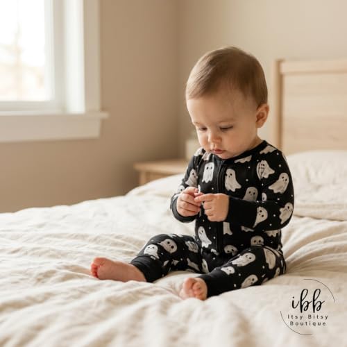 Image of ITSY BITSY BOUTIQUE Viscose Bamboo Baby Pajamas - Boys and Girls Footie Sleeper Convertible 2-Way Zipper Sleeper