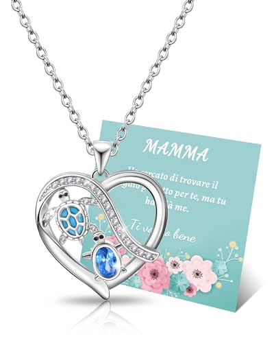 MANVEN Regalo Mamma Regalo Festa della Mamma Compleanno Natale Collana