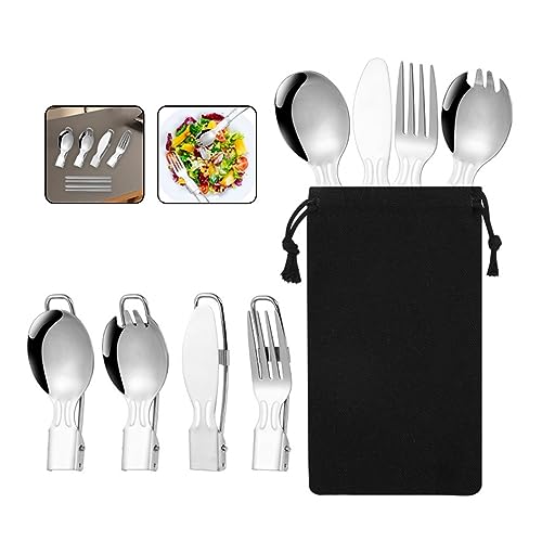 Dreneco 304 Stainless Steel Foldable Cutlery Set including Organizer Bag - Image 3
