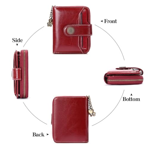 FMURY Short Student Multi-Function Mini Coin Purse Driver's License Leather Wallet for Women Purse for Women2